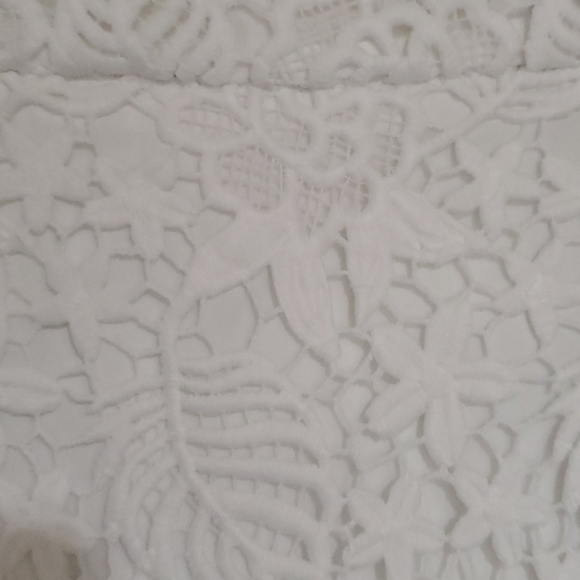 NWT Banana Republic White Lace Skirt, Sz 14 - Picture 5 of 5
